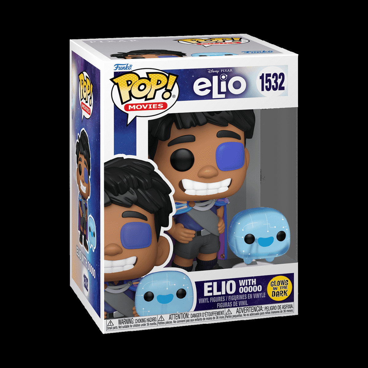 Pop! & Buddy Elio with OOOOO (Glow) - Figurine Pop! Pixar - vue 2