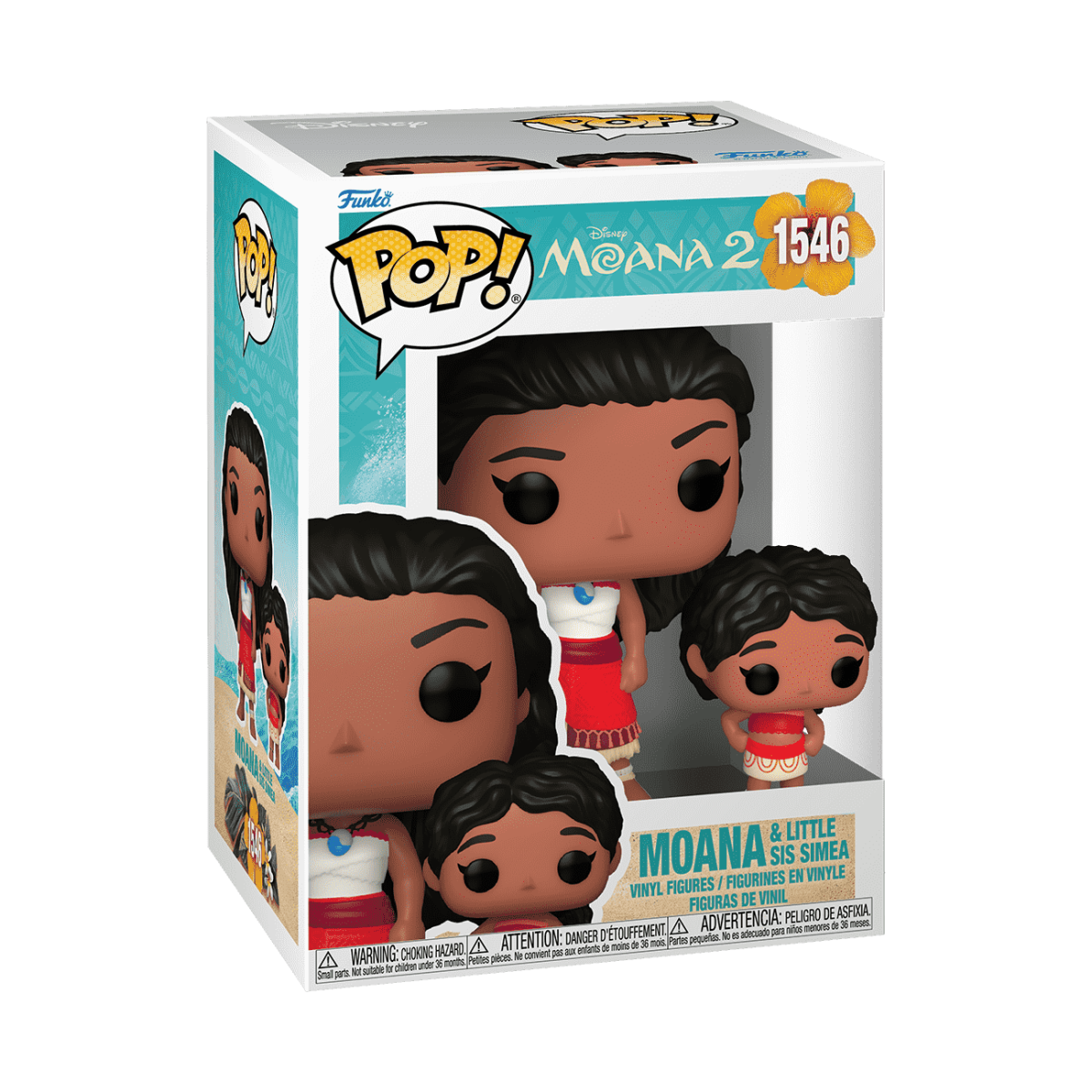 Pop! & Buddy Moana & Little Sis Simea - Figurine Pop! Disney - vue 2