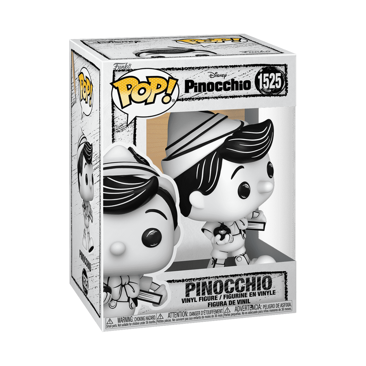 Pop! Pinocchio (Sketched) - Figurine Pop! Disney - vue 2