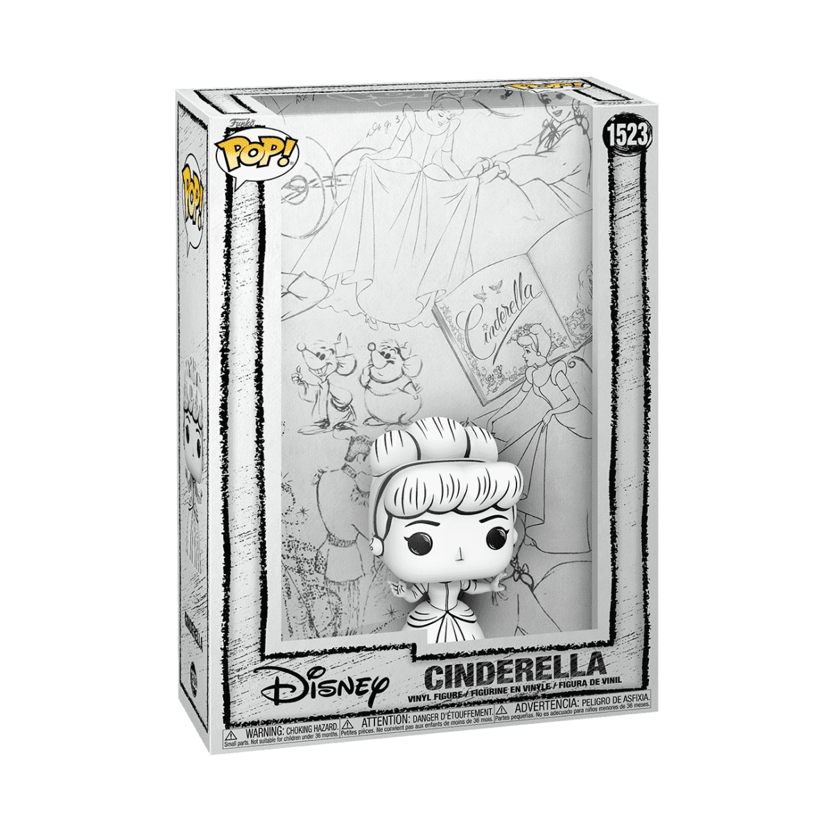 Pop! Art Cover Cinderella (Sketched) - Figurine Pop! Disney - vue 2