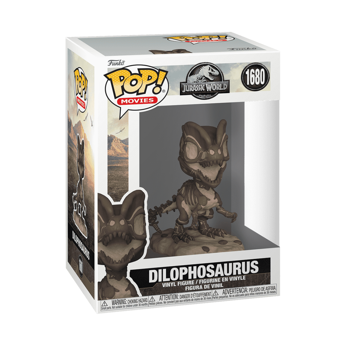 Pop! Dilophosaurus (Fossil) - Figurine Pop! Jurassic World - vue 2