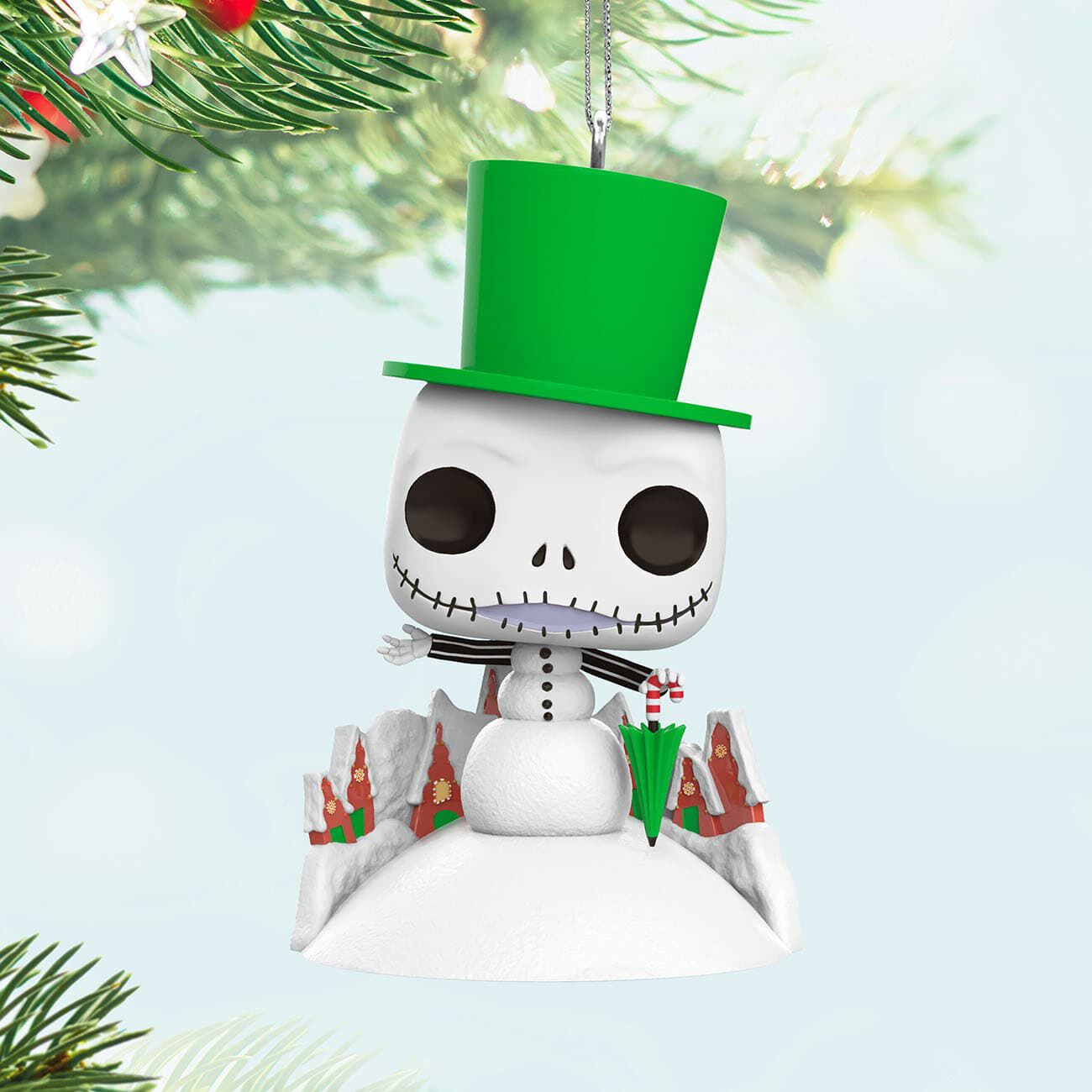 Jack Skellington Snowman Ornament - Figurine Ornaments Disney - vue 2