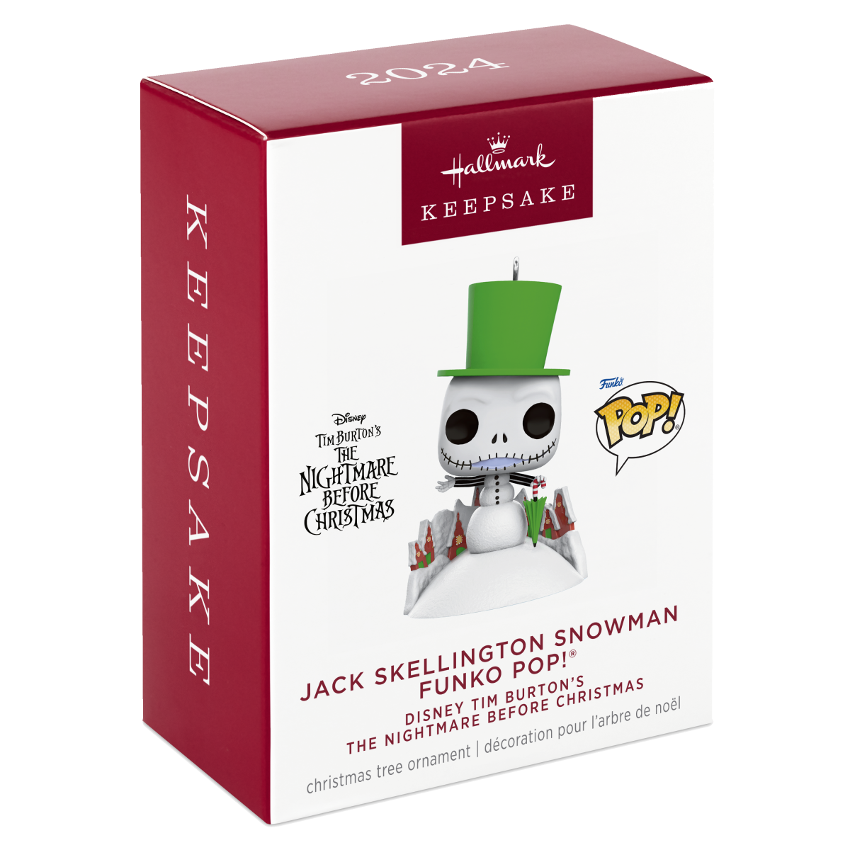 Jack Skellington Snowman Ornament - Figurine Ornaments Disney - vue 4