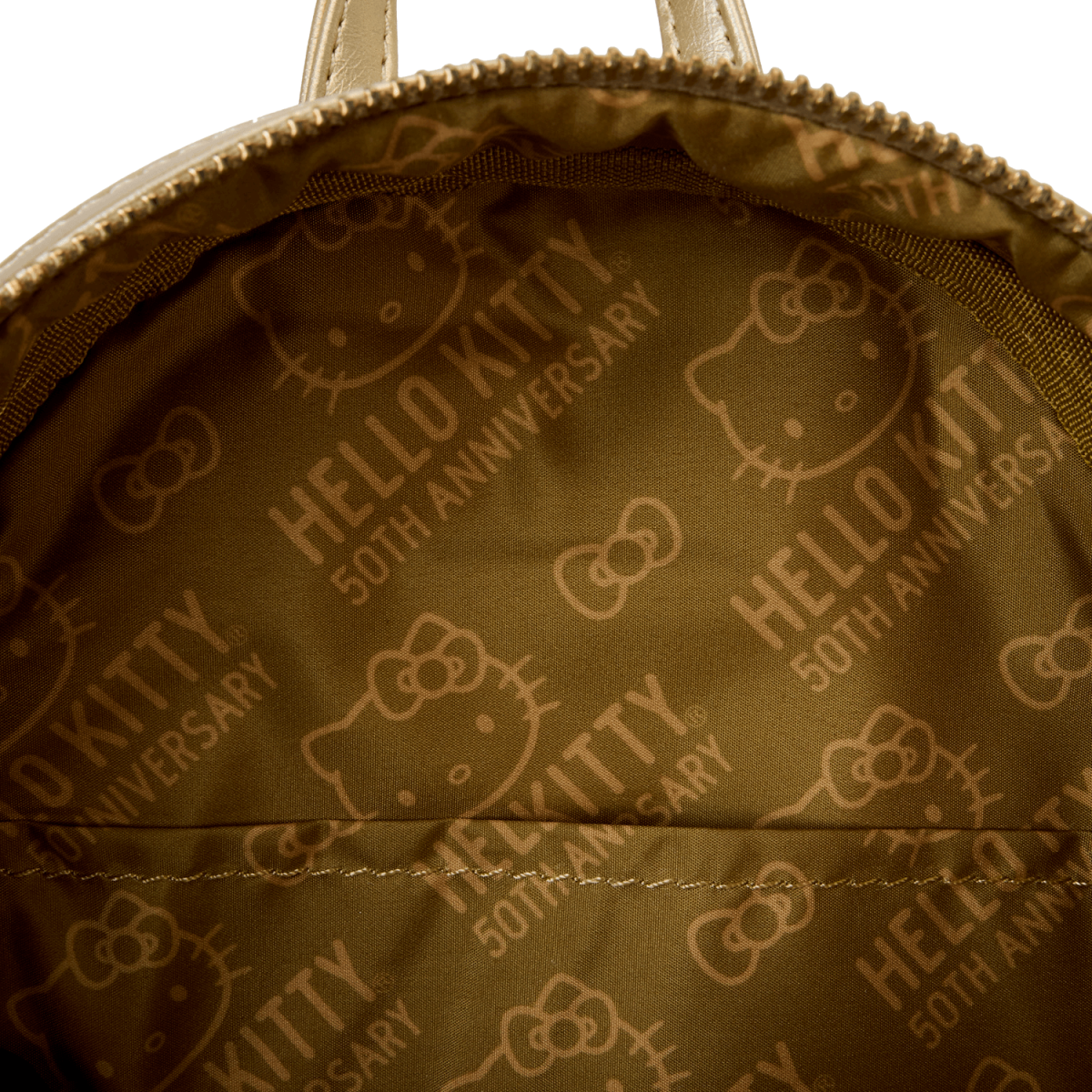 Limited Edition Sanrio Hello Kitty 50th Anniversary Gold Mini Backpack - Figurine Bags Sanrio - vue 8