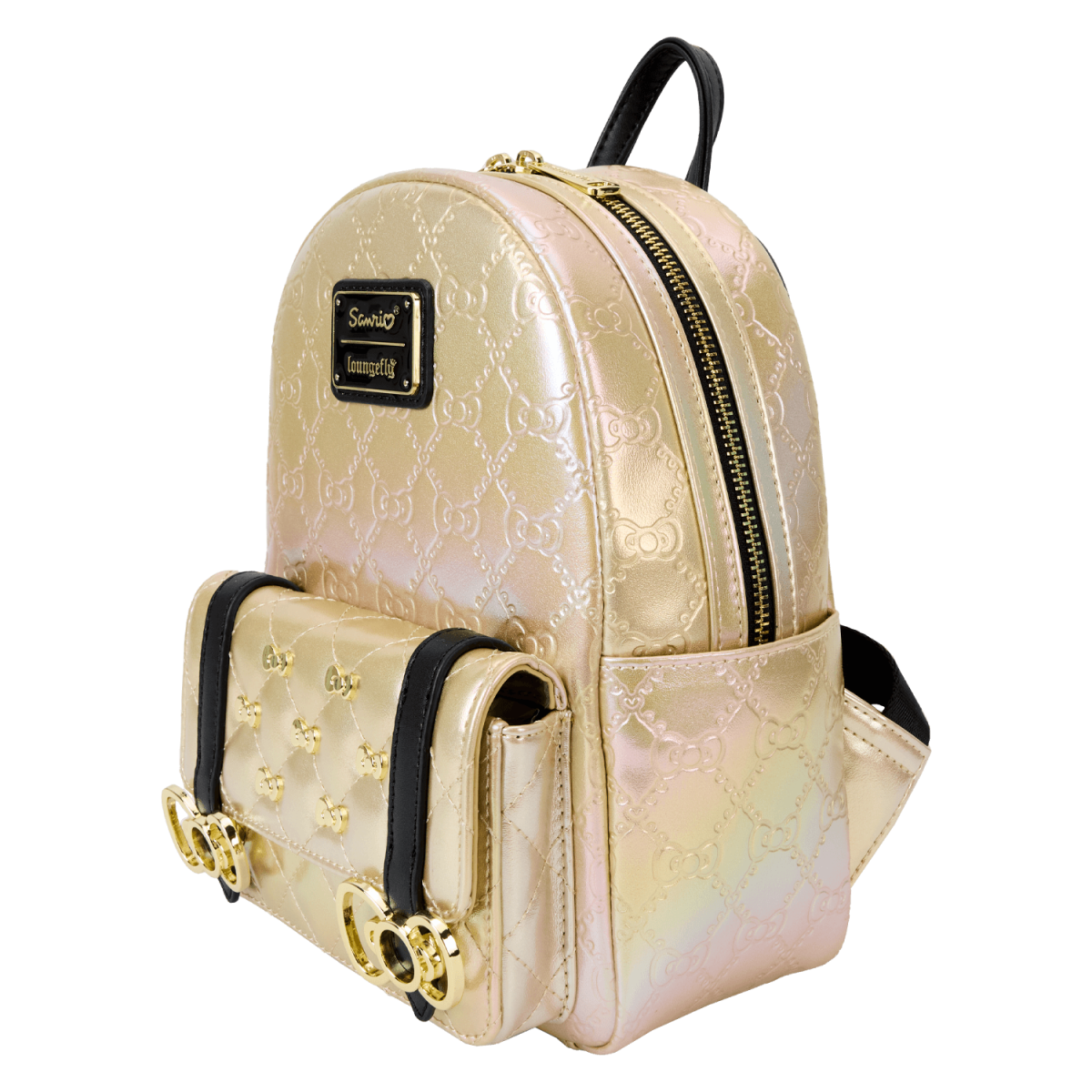 Sanrio Hello Kitty 50th Anniversary Metallic Gold Mini Backpack - Figurine Bags Sanrio - vue 4