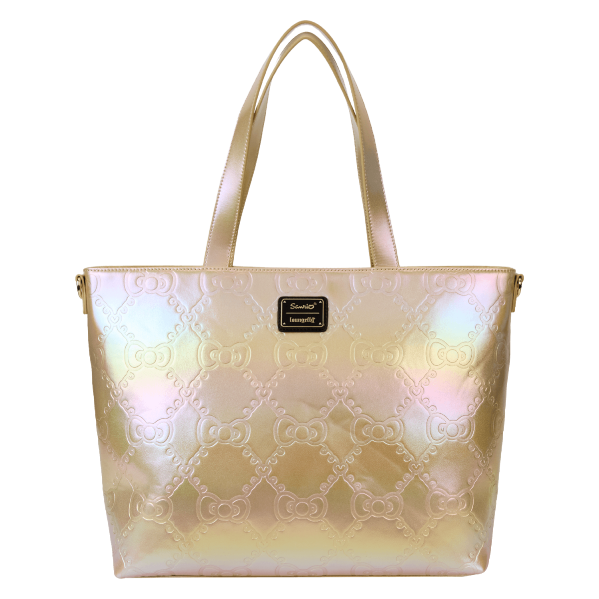 Sanrio Hello Kitty 50th Anniversary Metallic Gold Tote Crossbody Bag With Coin Bag - Figurine Bags Sanrio - vue 5