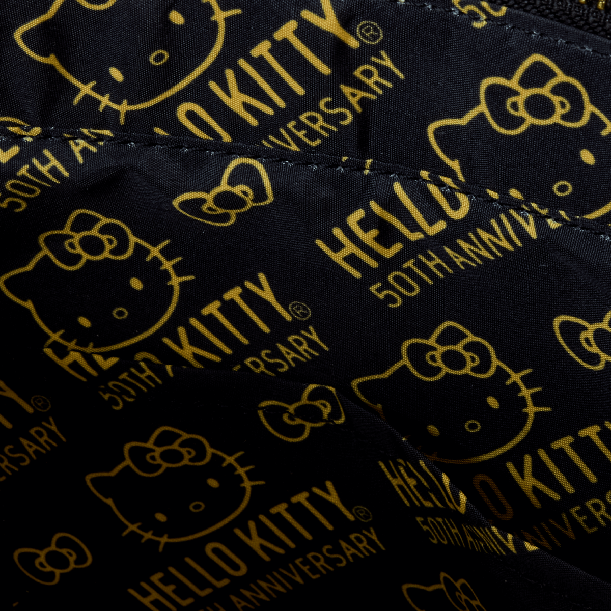 Sanrio Hello Kitty 50th Anniversary Metallic Gold Tote Crossbody Bag With Coin Bag - Figurine Bags Sanrio - vue 6