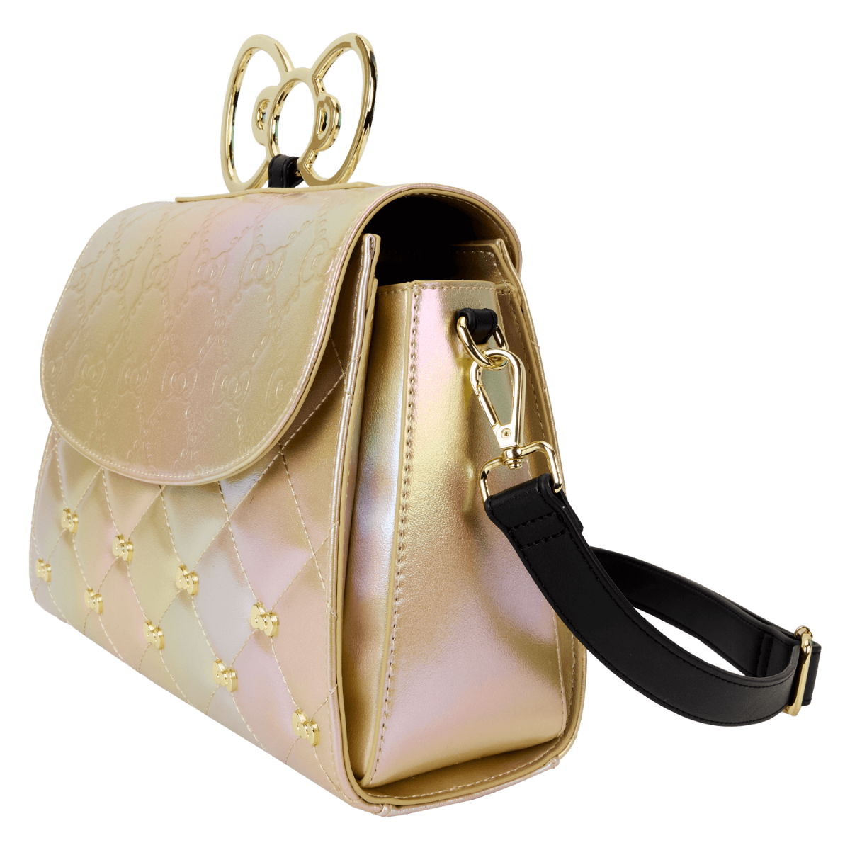 Sanrio Hello Kitty 50th Anniversary Metallic Gold Crossbody Bag - Figurine Bags Sanrio - vue 4