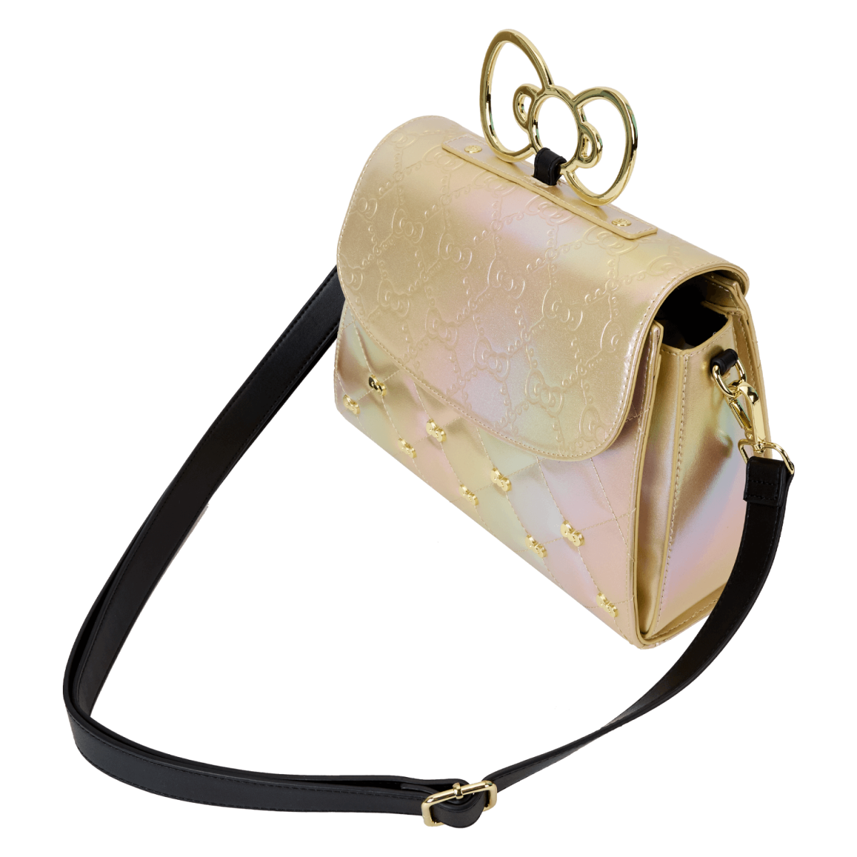 Sanrio Hello Kitty 50th Anniversary Metallic Gold Crossbody Bag - Figurine Bags Sanrio - vue 5