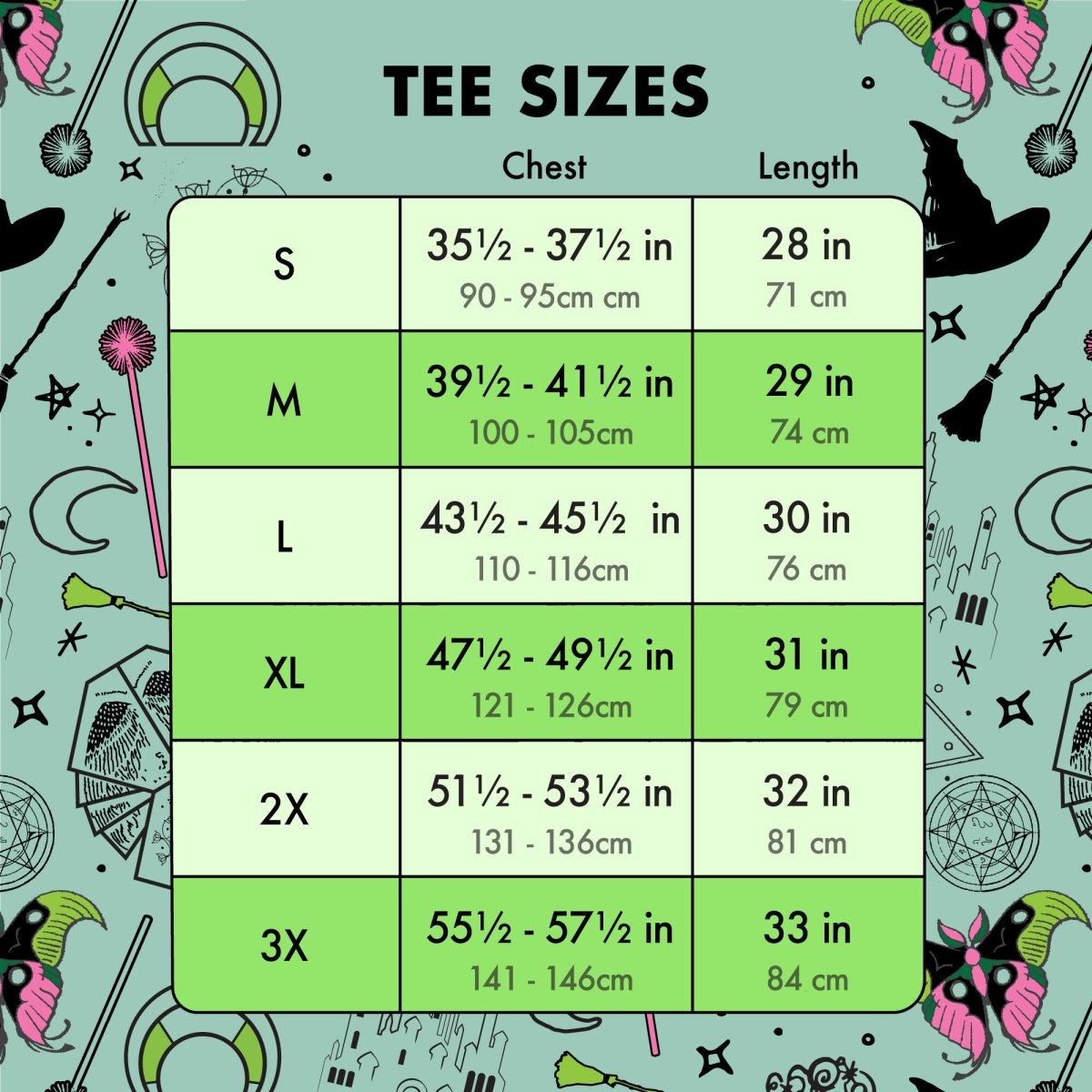 Wicked Elphaba & Glinda All-Over Print Unisex Tee - Figurine Apparel Wicked - vue 4