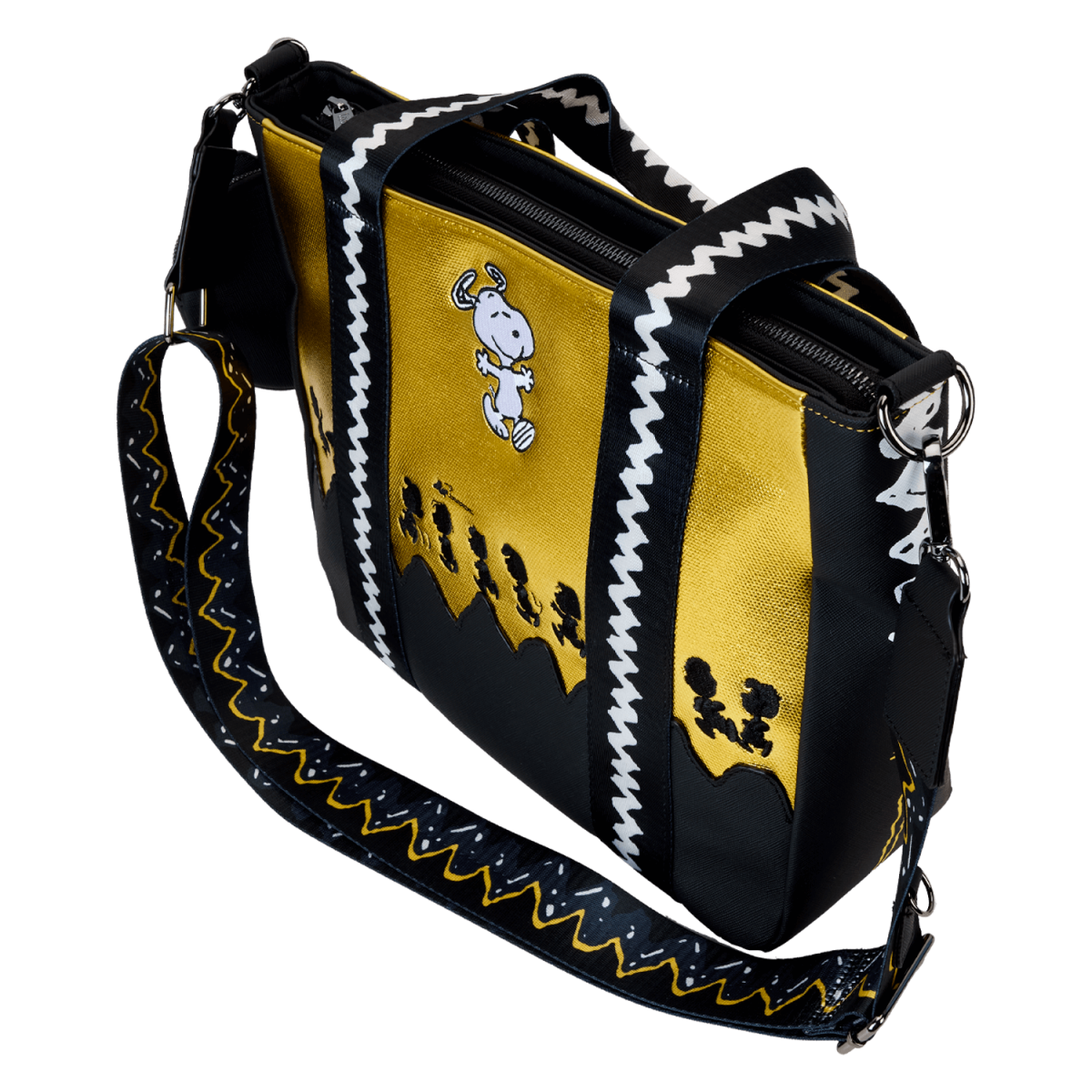 Peanuts 75th Anniversary Snoopy & Gang Tote Crossbody Bag With Coin Bag - Figurine Bags Peanuts - vue 5