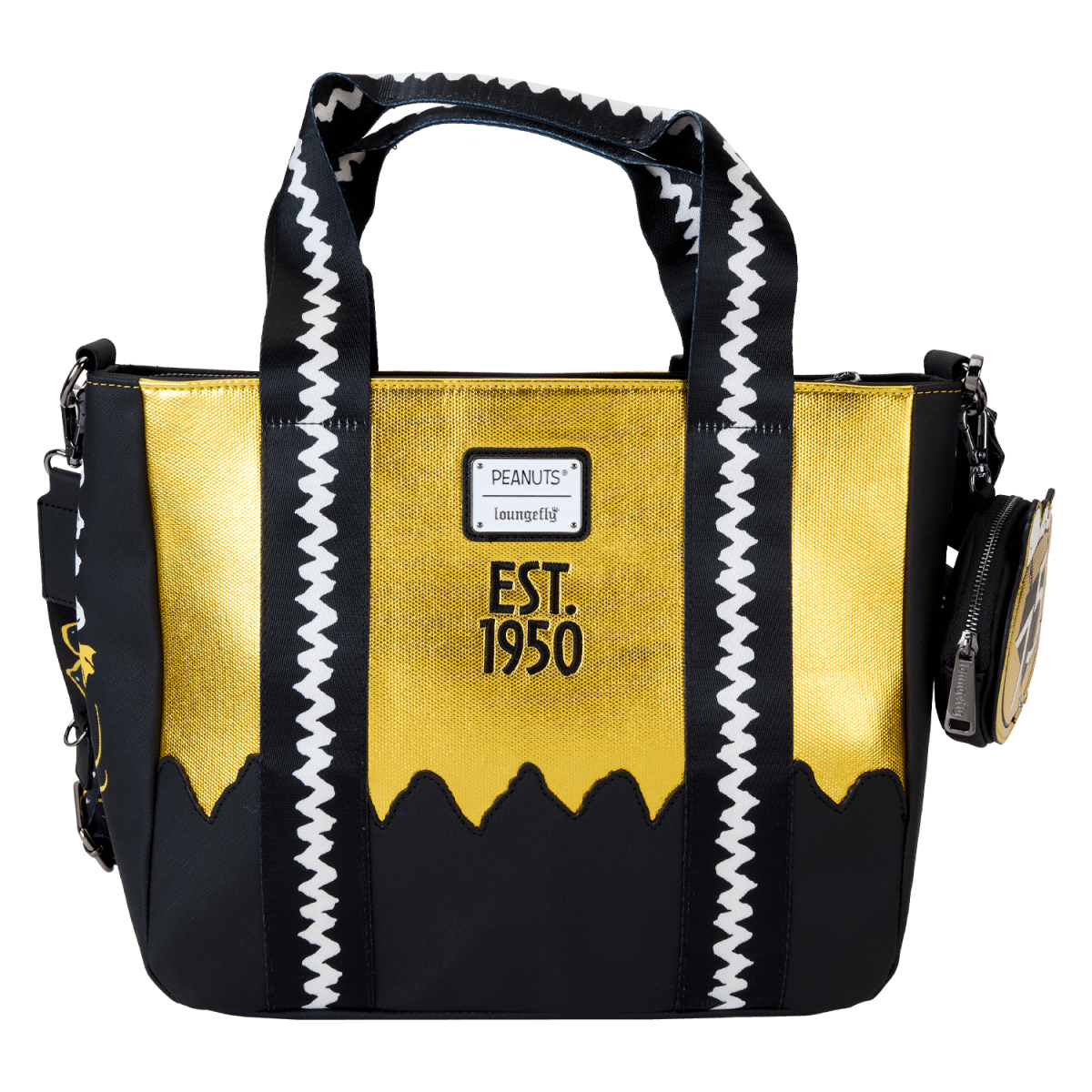 Peanuts 75th Anniversary Snoopy & Gang Tote Crossbody Bag With Coin Bag - Figurine Bags Peanuts - vue 6