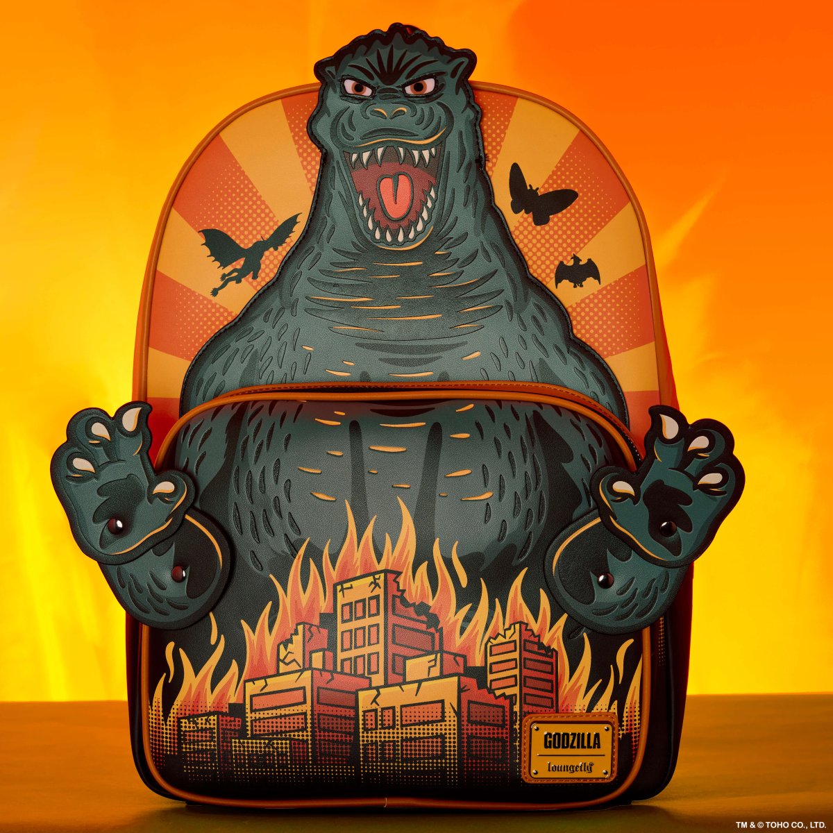 Godzilla Attack Full-Size Backpack - Figurine Bags Godzilla - vue 2