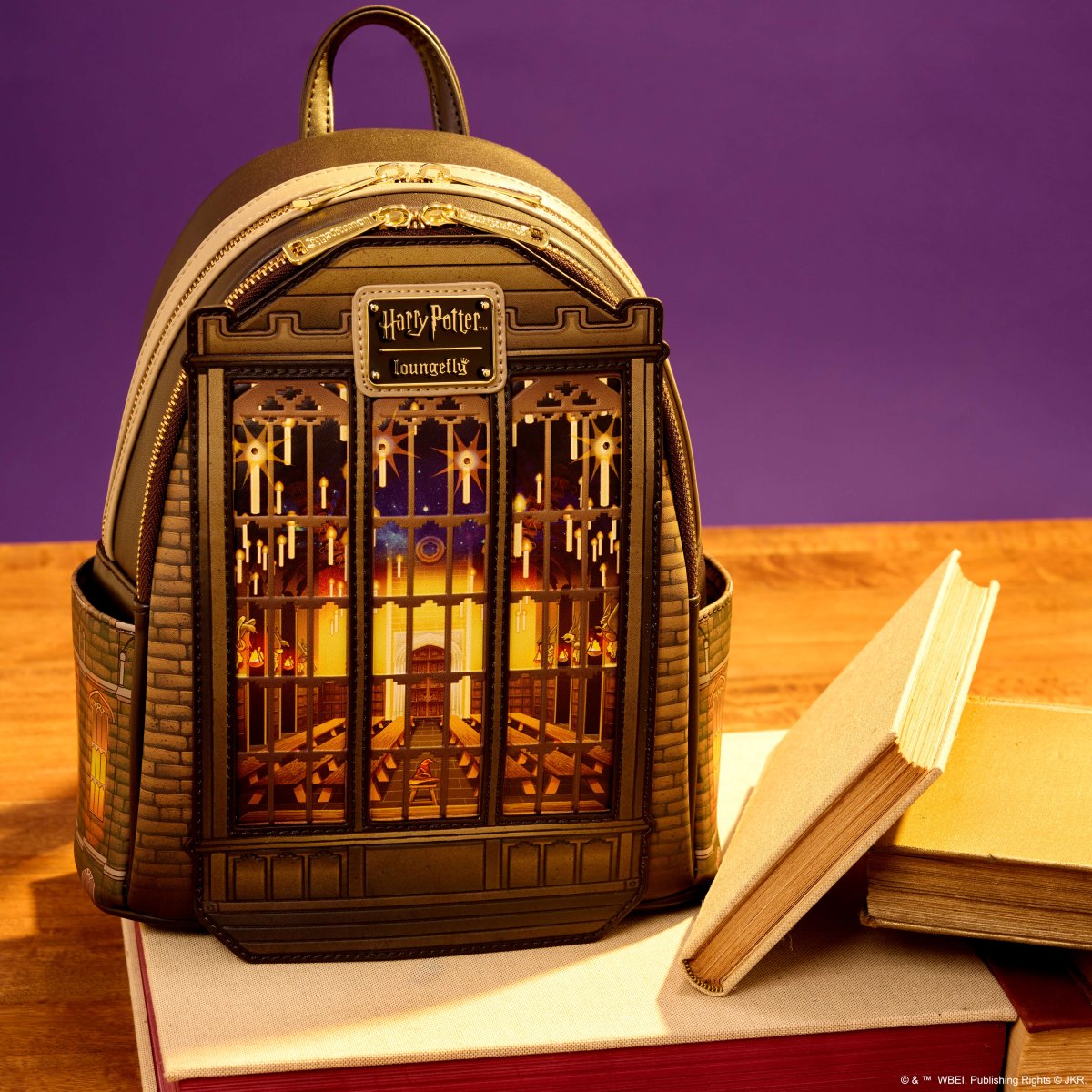 Harry Potter Hogwarts Great Hall Light Up Mini Backpack - Figurine Bags Harry Potter - vue 2