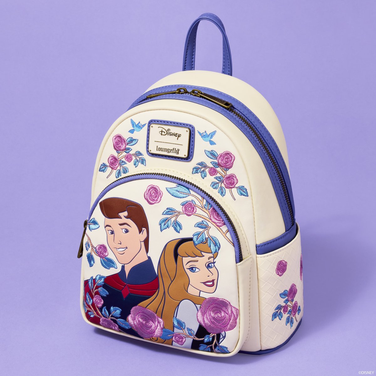 Sleeping Beauty Princess Aurora & Prince Phillip Floral Mini Backpack - Figurine Bags Disney - vue 2