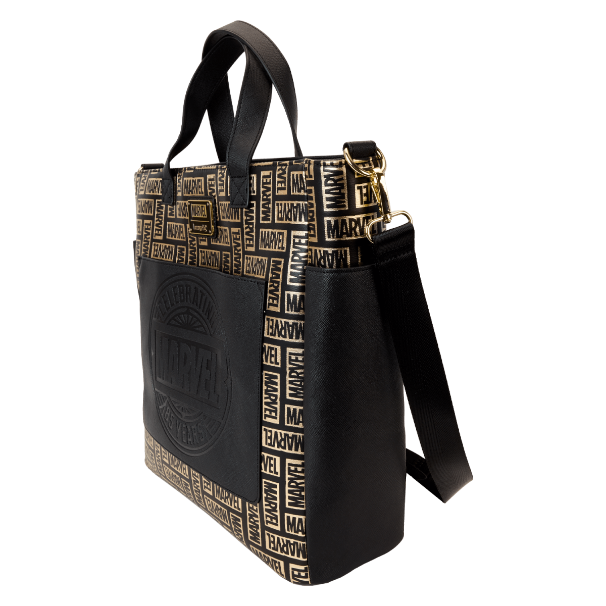 Marvel 85th Anniversary All-Over Print Logo Convertible Backpack & Tote Crossbody Bag - Figurine Bags Marvel - vue 4