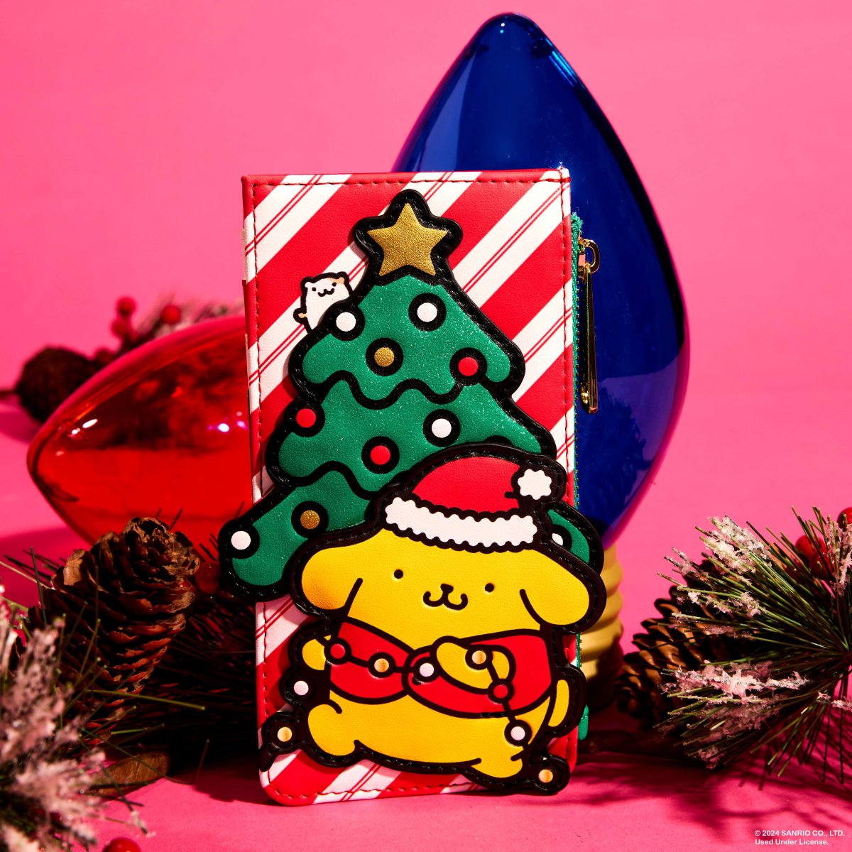 Sanrio Exclusive Pompompurin Santa Hat Large Card Holder - Figurine Wallets Sanrio - vue 2