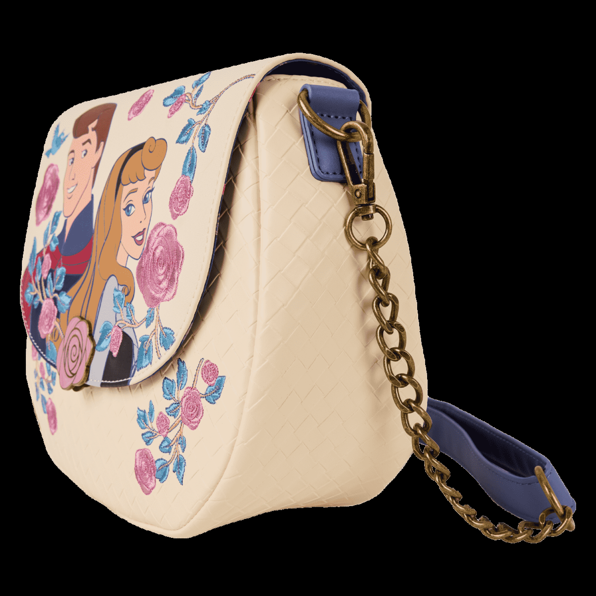Sleeping Beauty Princess Aurora & Prince Phillip Floral Crossbody Bag - Figurine Bags Disney - vue 4