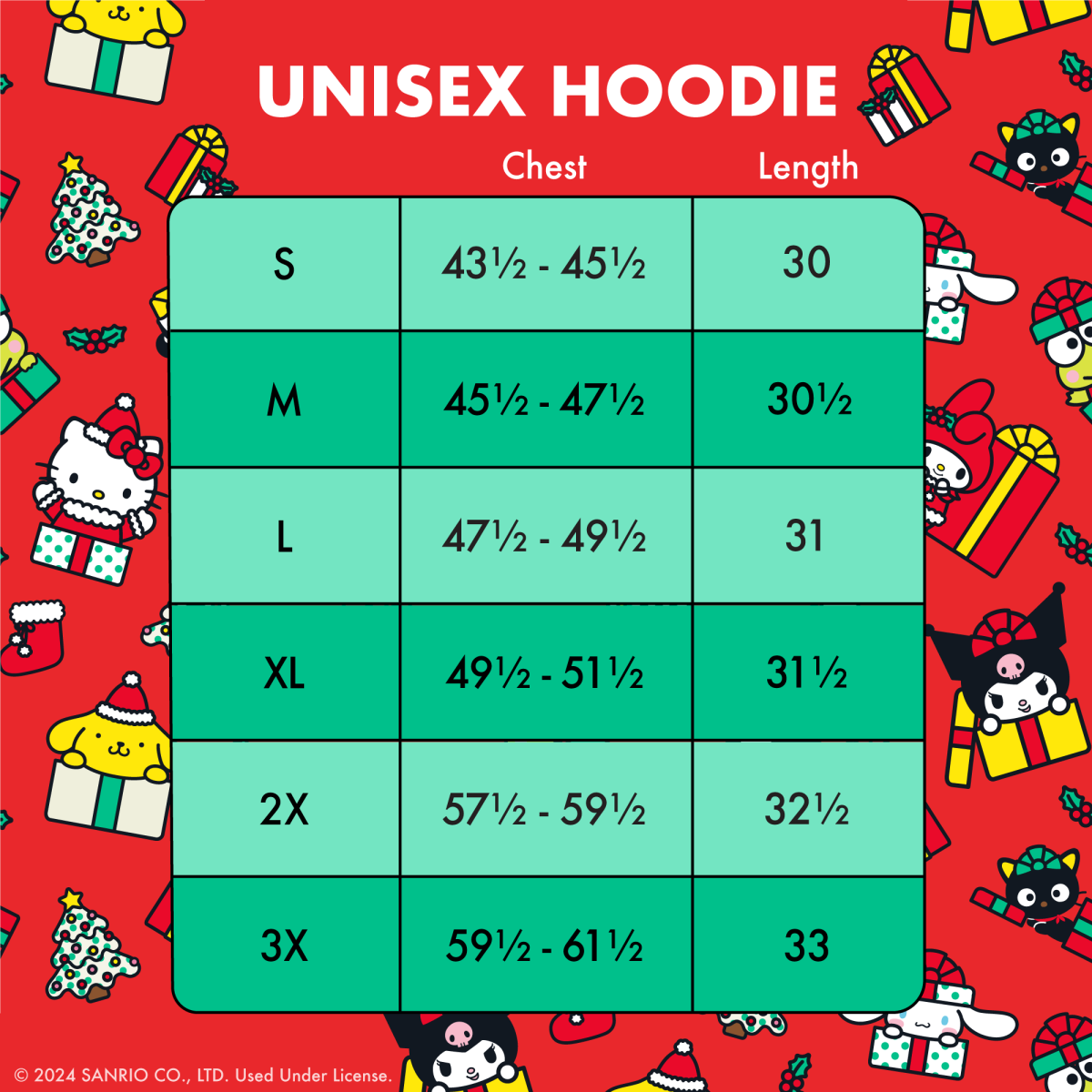 Sanrio Hello Kitty & Friends Holiday Sherpa Zip Up Unisex Hoodie - Figurine Apparel Sanrio - vue 5